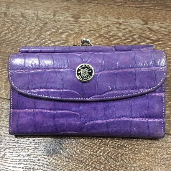 Dooney & Bourke vintage purple wallet